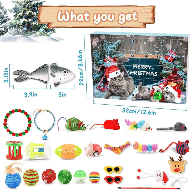 š Christmas Toy Advent Calendar for Cats & Dogs ā The Perfect Countdown to Christmas! š