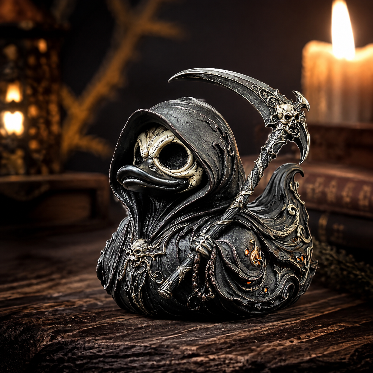 Grim Reaper Gothic Collectible Duck