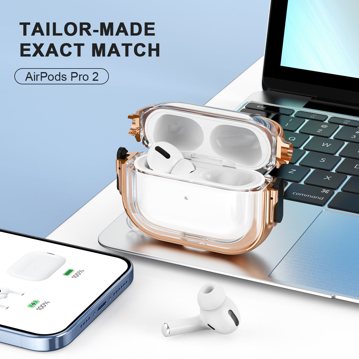2024 3rd-Gen Clear Flowing Soft Locked 3rd-Gen AirPods Protective Case