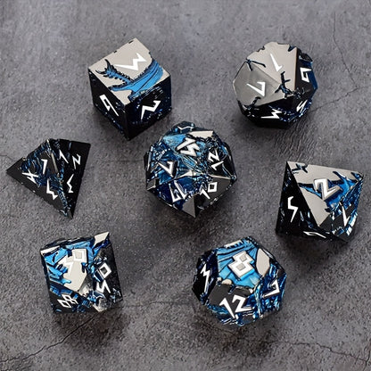 🐉BLUE DRAGON METAL DICE SERIES — Awaken the Power of the Ancient Dragon