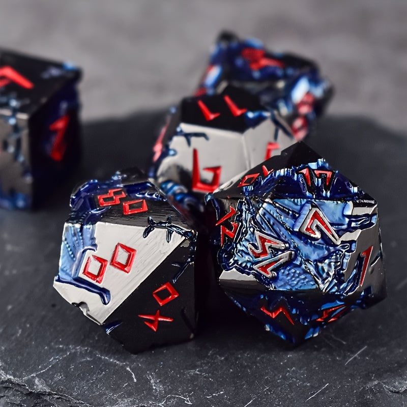 🐉BLUE DRAGON METAL DICE SERIES — Awaken the Power of the Ancient Dragon