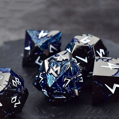🐉BLUE DRAGON METAL DICE SERIES — Awaken the Power of the Ancient Dragon
