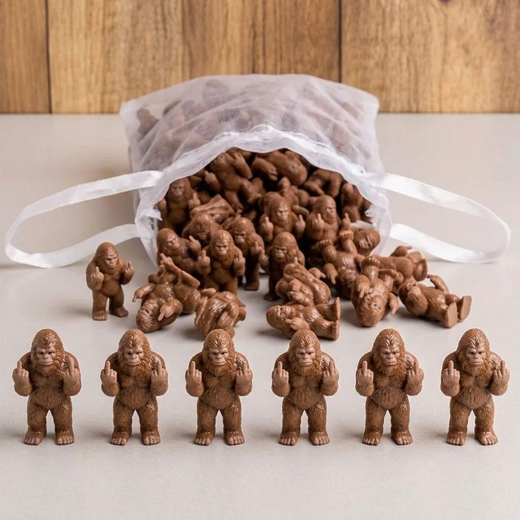 Middle Fingers Mini Bigfoot Funny Gag Gift