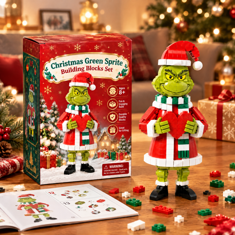 Christmas Menace Double Middle Finger Building Block Set