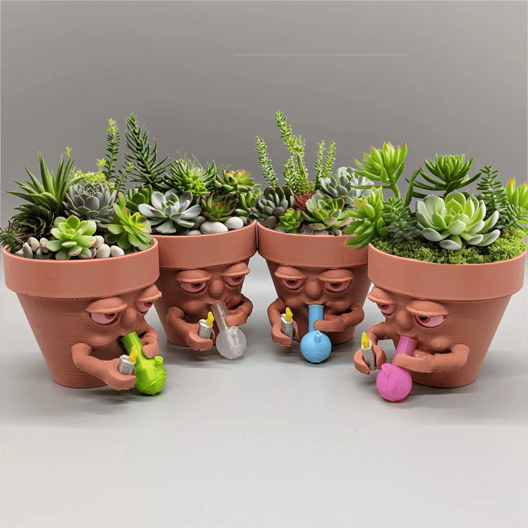 (❤️✨Last Day Promotion - 50%OFF)Pot Smoking Pot planter for succulents or houseplants ripping a bong