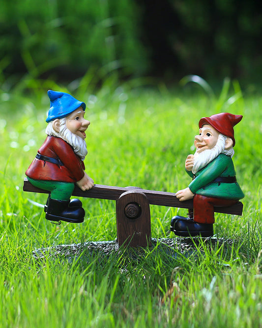 Seesaw Figurines Garden Gnomes