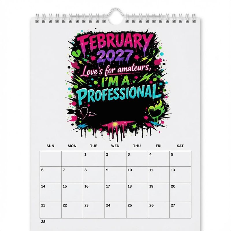 💥Early Bird Sale —🎁2027 Year of the  Wall Calendar – Bold Graffiti Humor Calendar📆🌟