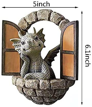 Art Baby Dragon Sculpture Garden/Home Decor