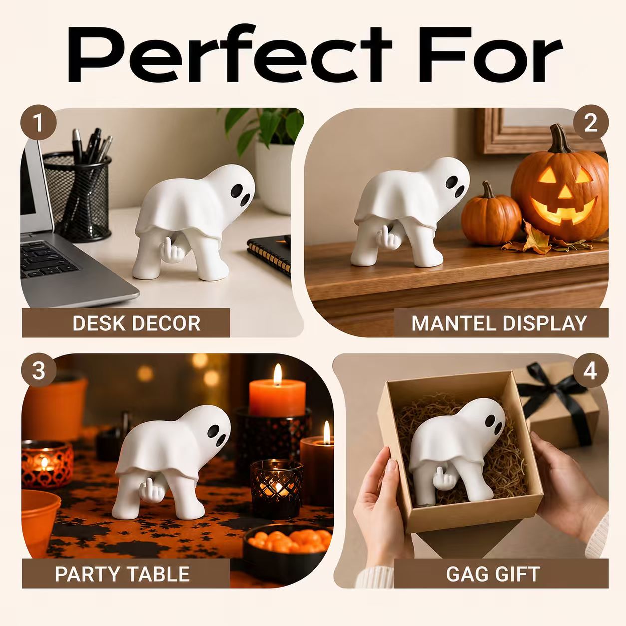 👻 The Sassy Ghost Has Arrived: Spooky, Funny, and Not Afraid to Flip the Bird!