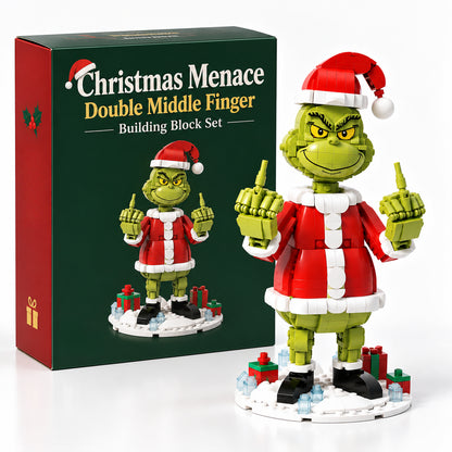 Christmas Menace Double Middle Finger Building Block Set