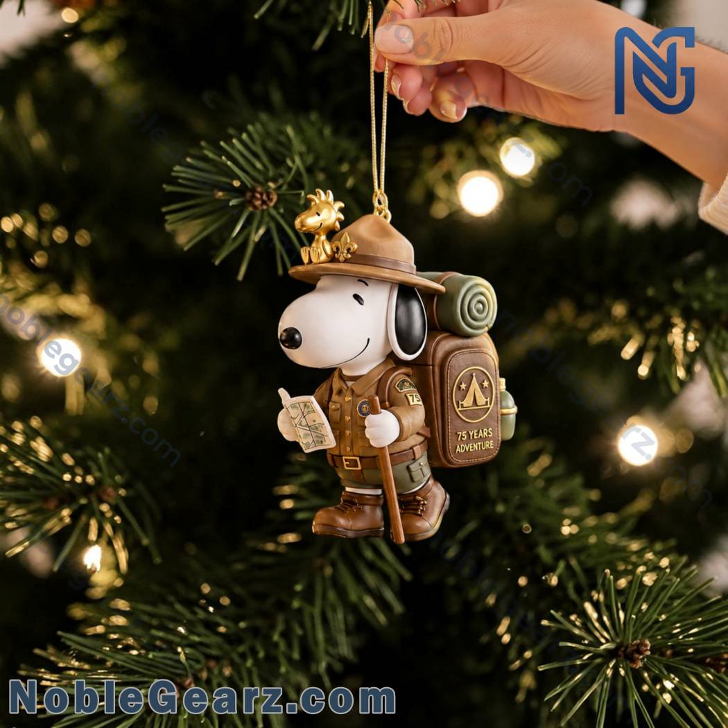 Cute SNP Hiking Scout Outdoor Adventure Chrismast Ornament