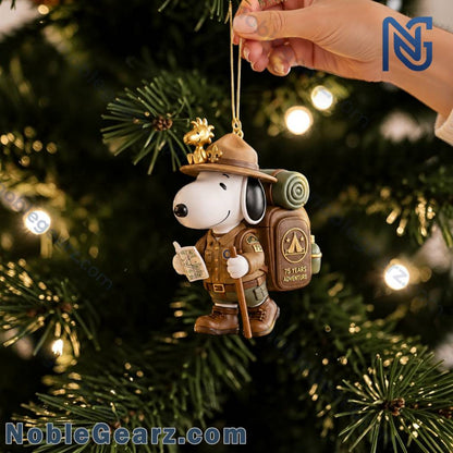 Cute SNP Hiking Scout Outdoor Adventure Chrismast Ornament