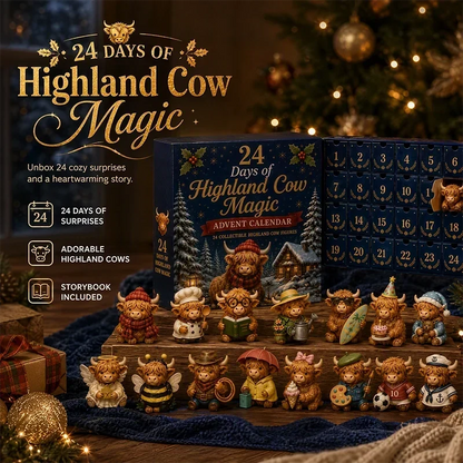 Highland Cow Christmas Advent Calendar