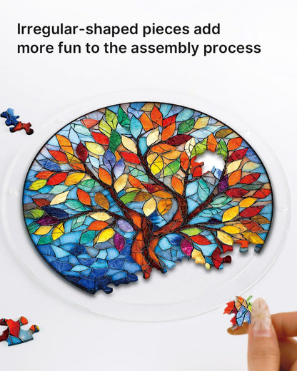 Acrylic Jigsaw Puzzle Suncatcher - Moonlit Riverscape