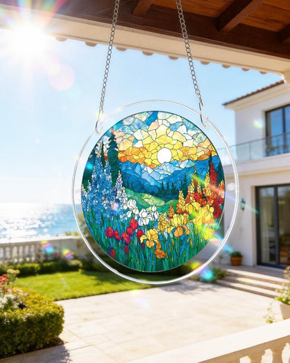 Acrylic Jigsaw Puzzle Suncatcher - Moonlit Riverscape