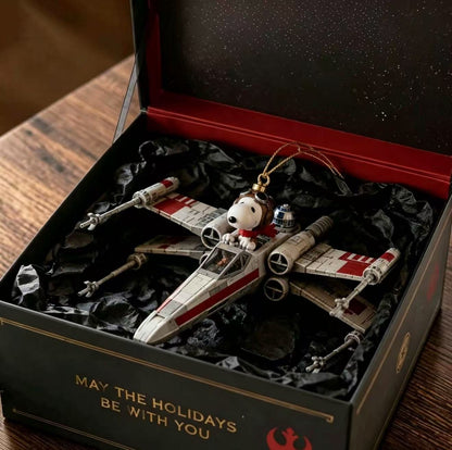 Peanuts Spy T-Fighter Christmas Ornament