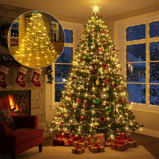 🎄Holiday Pre-Sale🔥Waterproof Christmas Tree Waterfall Lights