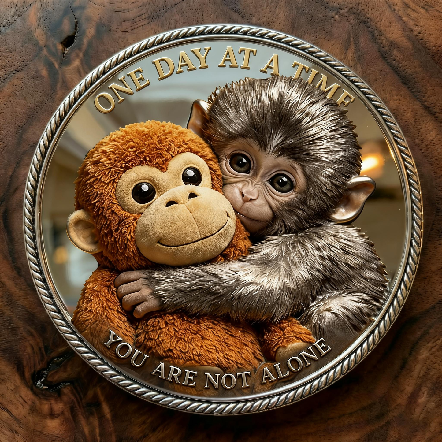 🏆Last Day 60% OFF-🪙 Emotional Support Monkey Coin🐒 for Animal Lovers, Family, Friends, Loved Ones